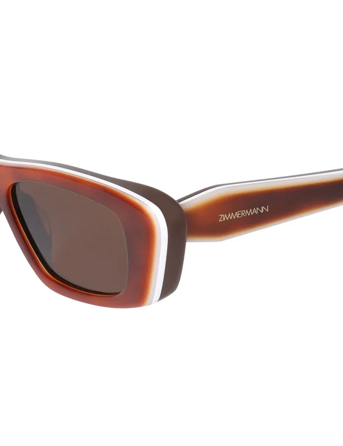 Women Zimmermann Sunglasses Uptempo Cat Eye Havana