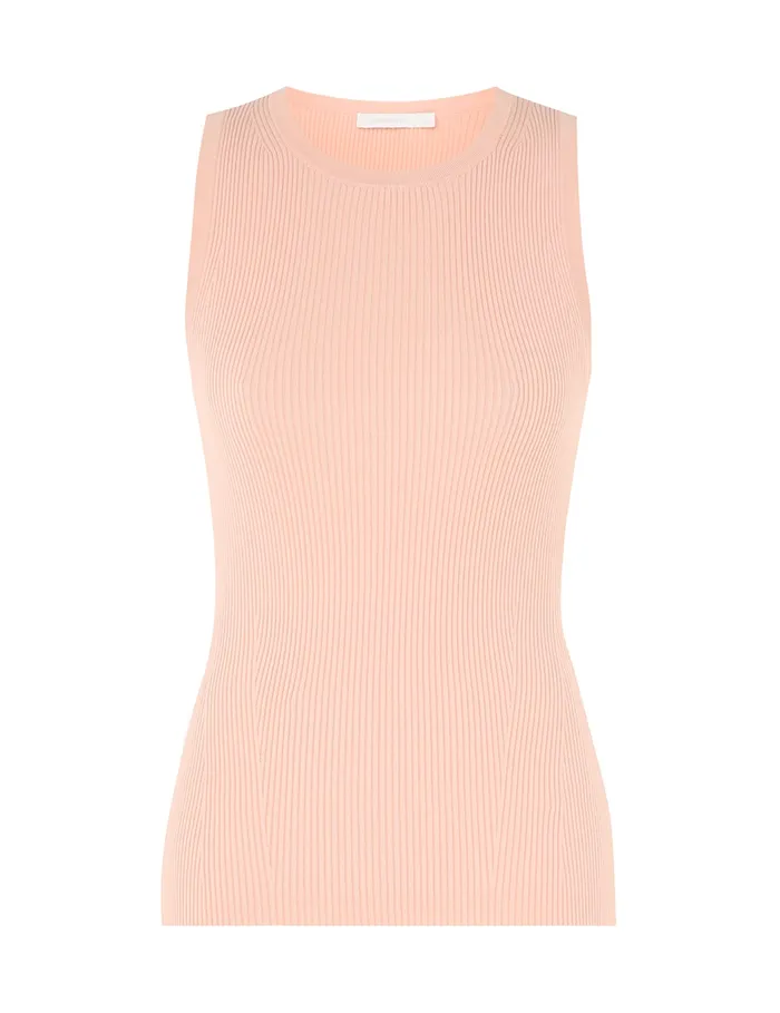 Women Zimmermann Tops Halliday Knit Racer Tank Pink