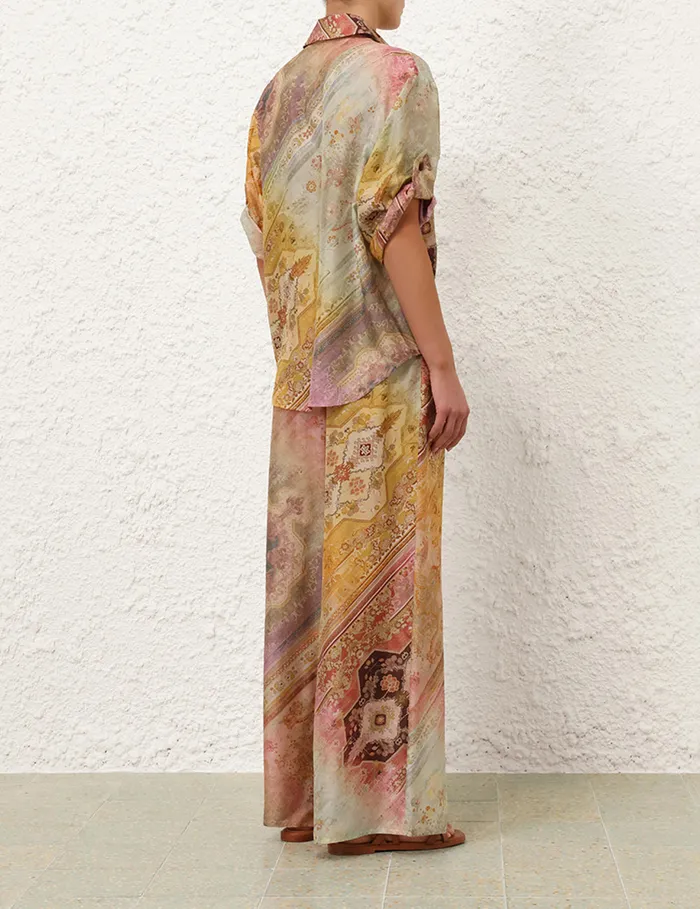 Women Zimmermann Tops Tallow Relaxed Shirt Ombre Multi