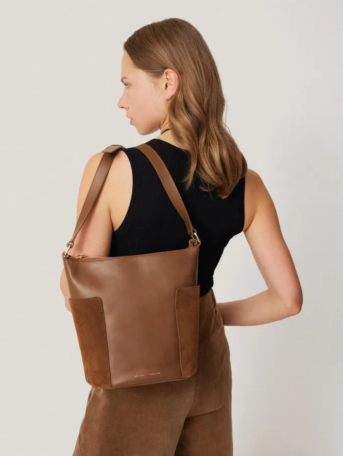 York Slouchy Bucket Bag Tan Women Jigsaw Wallets and Card Holders